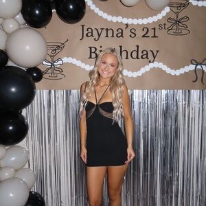 Lucy in the Sky Black Mini Dress